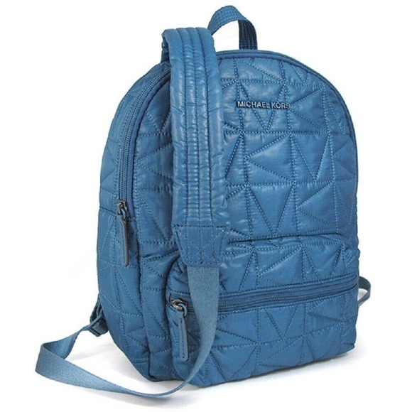 Michael Kors Winnie Medium Quilted Backpack Shoulder Bag Chambray $398 Nwt - Picture 2 of 6